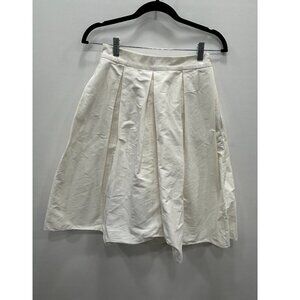 Carolina Herrera Cream Midi Skirt